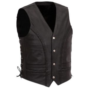 Men Fashion Leather Vest