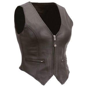 Women Fashion Leather Vest